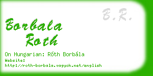 borbala roth business card