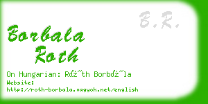 borbala roth business card